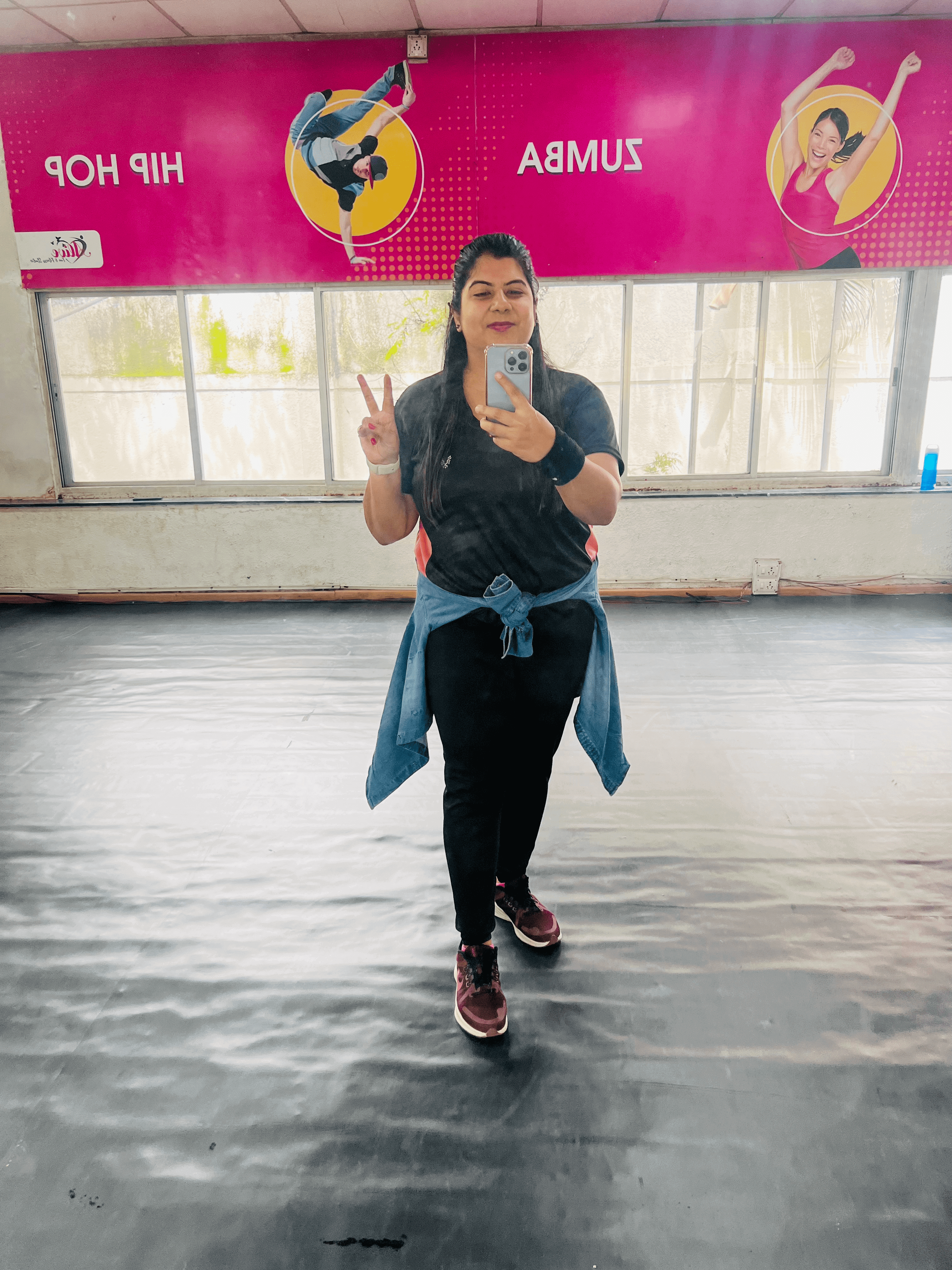 Do workout with licensed zumba instructor